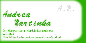 andrea martinka business card